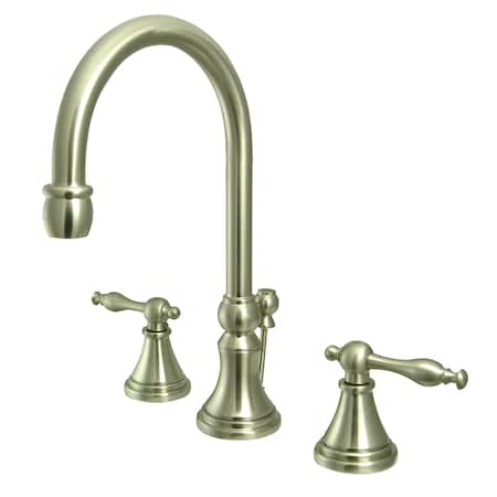Kingston Brass 8" Widespread Bathroom Faucet, Brushed Nickel KS2988NL
